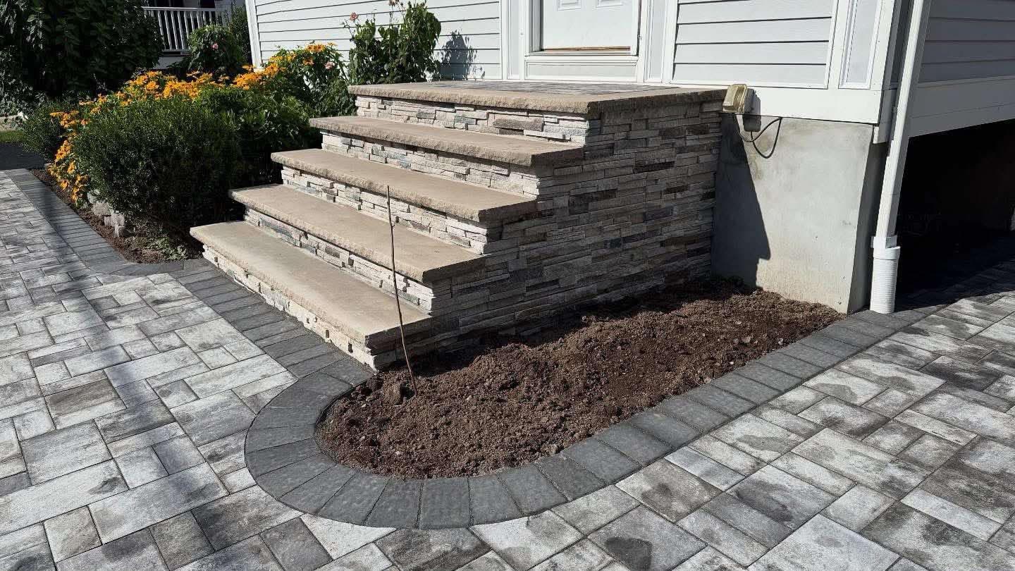 Poured Concrete Driveway Apron & Curb Cut