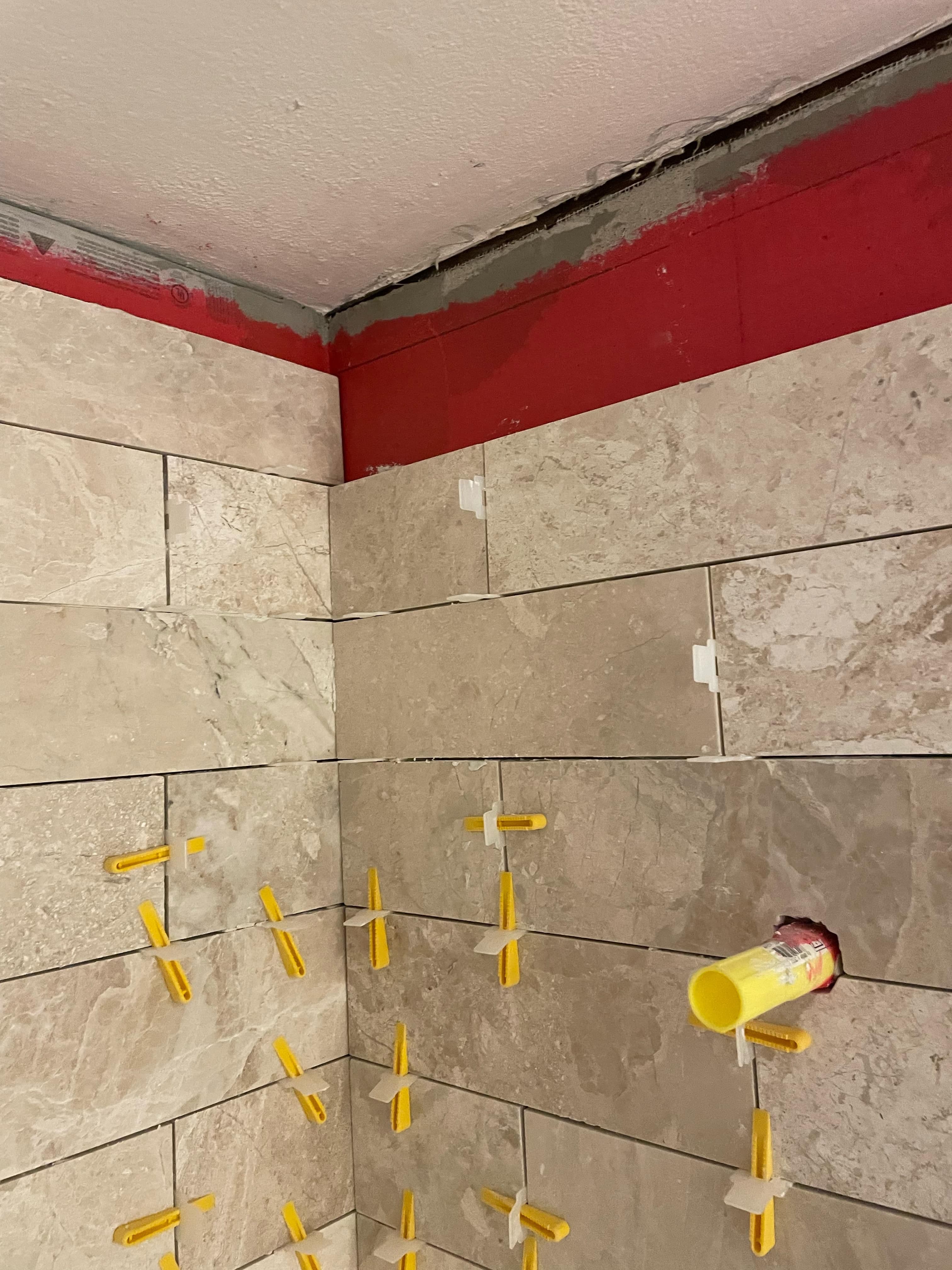 Stage 1: RedGard Waterproof Membrane (100% Leak-Proof Substrate)
